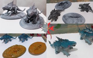 Eternal Siege Minaitures Project Land Sharks WIP @dressart3d.jpg Eternal Siege Minaitures Project Land Sharks WIP @dressart3d.jpg