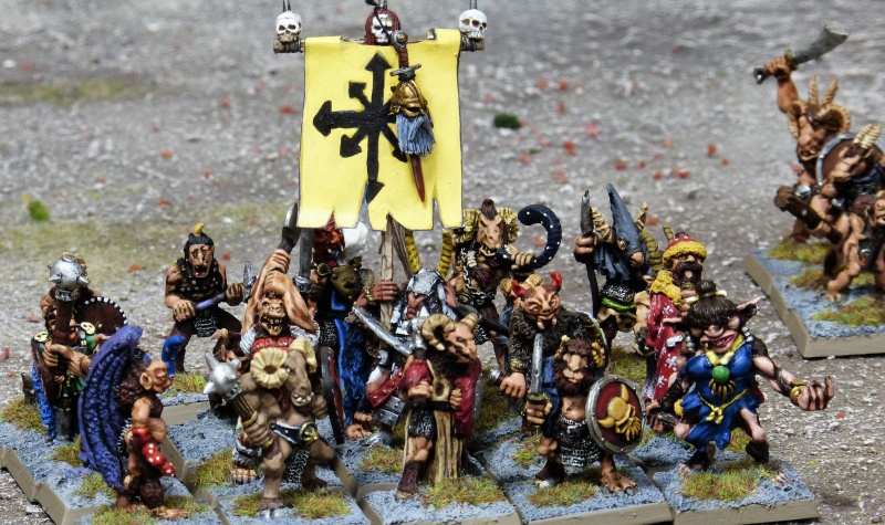Warhammer Aos, realm chaos, 1992, minotaur lord, doombull, oop, classic, metal